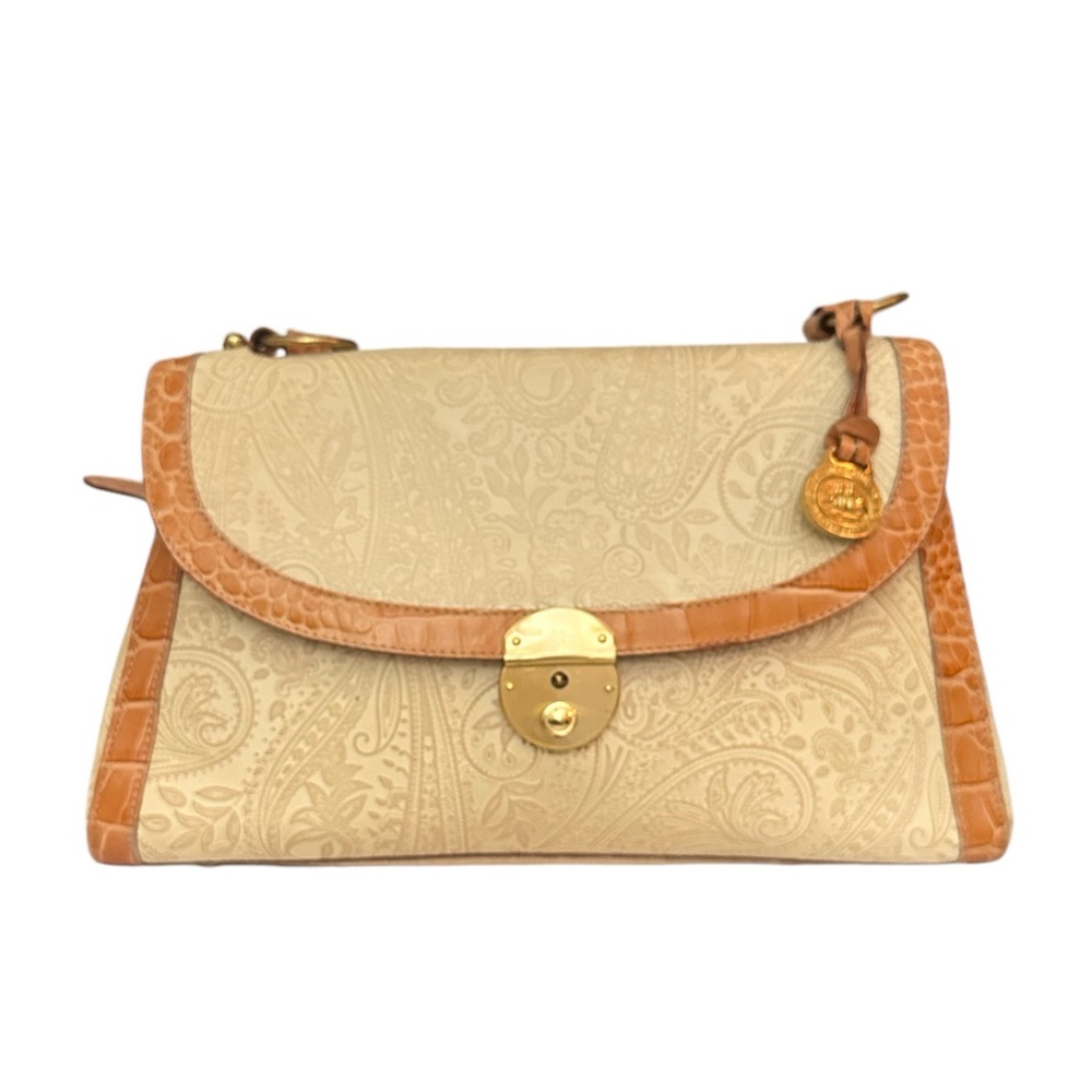 Vintage Brahmin Tan/Beige Leather Bag